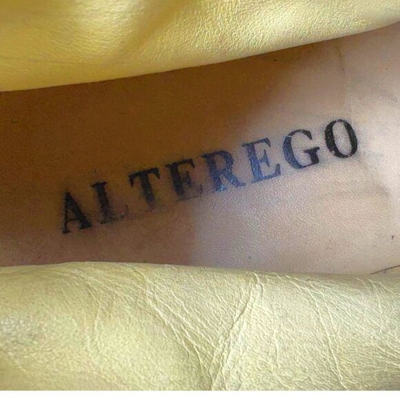 Alter Ego Black Calves Leather Wedge Combat Boots - Picture 2 of 11